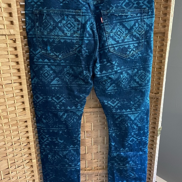 Levis 511 customized (new) jeans indigo color never worn w/ tags 38x30 slim fit. - Picture 6 of 12